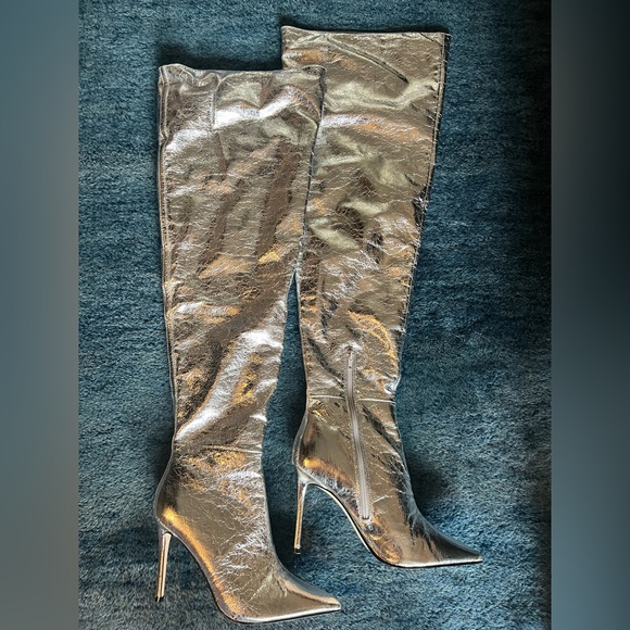 Steve Madden “Epic Silver”, Over the Knee, Thigh High Boots - Picture 8 of 11